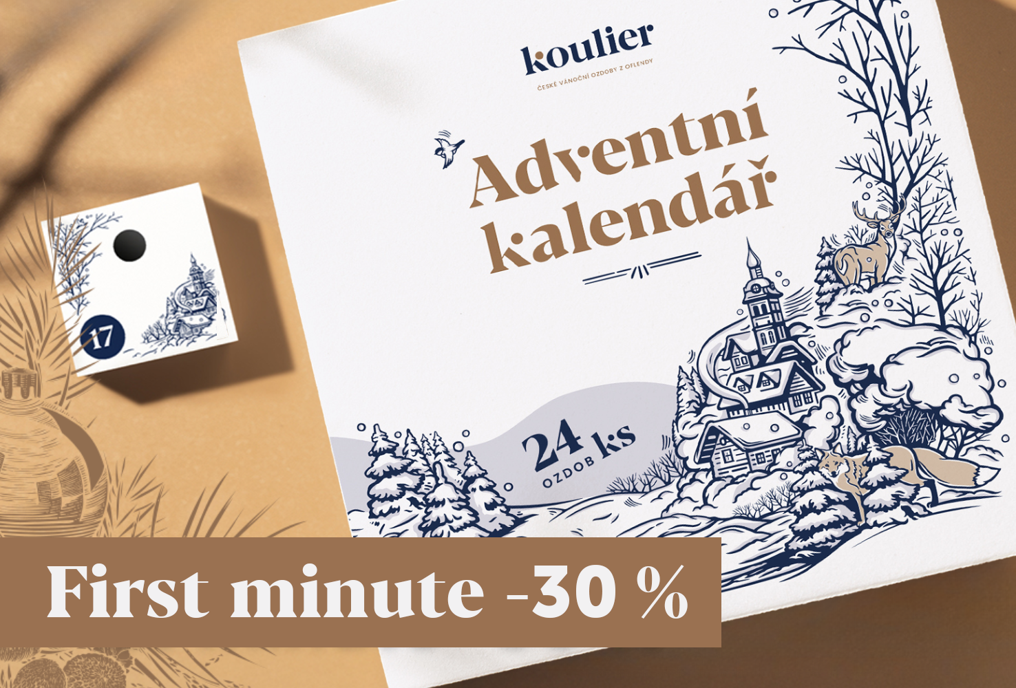 First minute -30 % na všechny adventní kalendáře