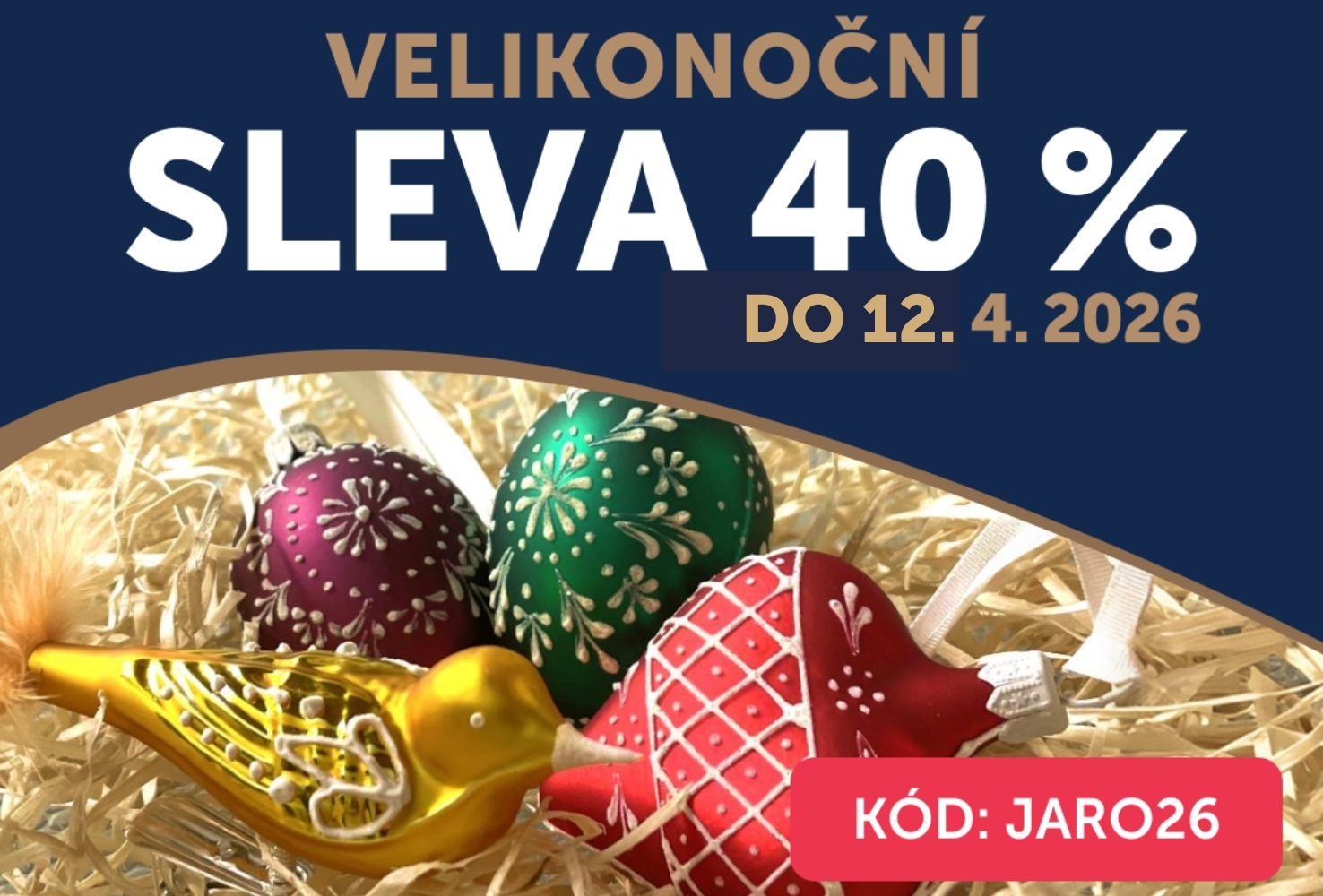 Velikonoční sleva 40 %