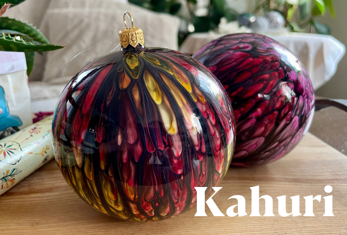Banner - Skleněné vánoční ozdoby Kahuri