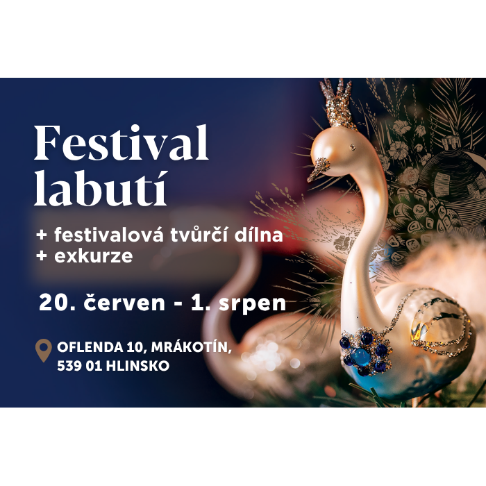 Festival labutí 2026: léto na Oflendě opět ozdobí stovky skleněných labutí