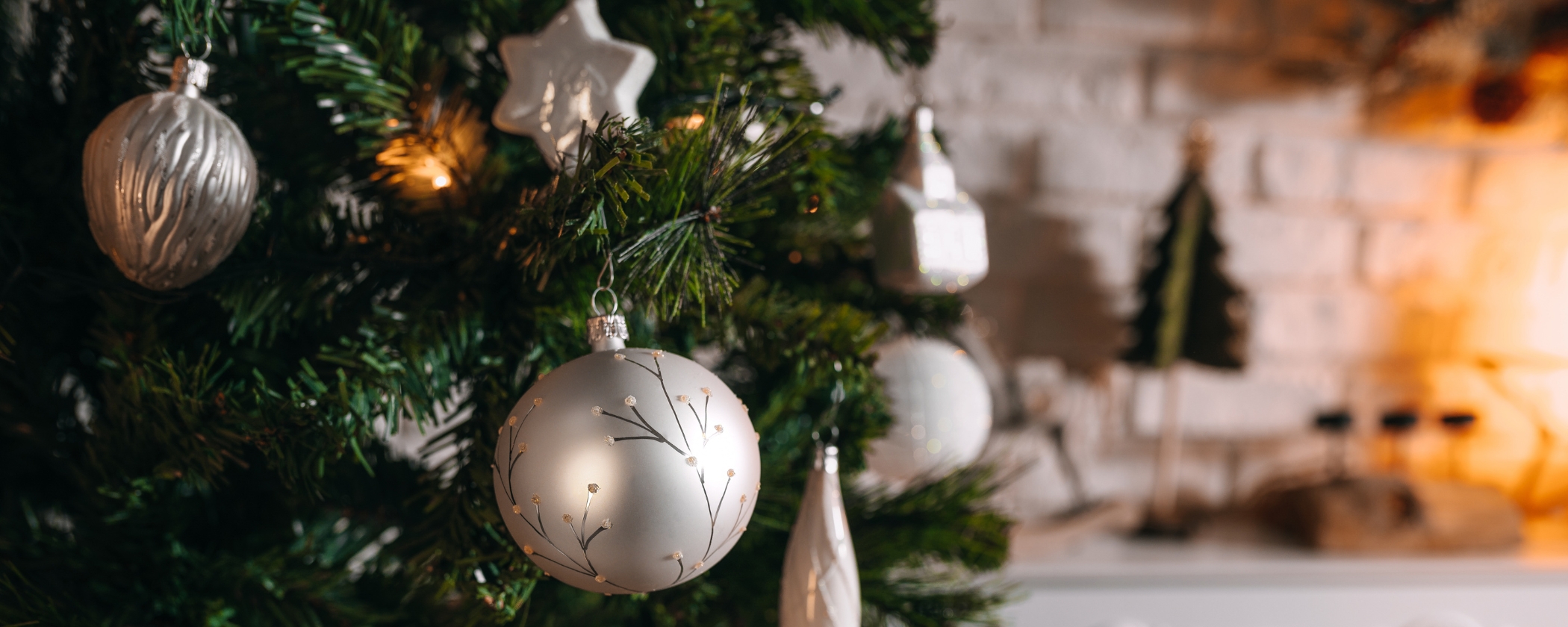 Vánoční ozdoby - kolekce Basic Bianco