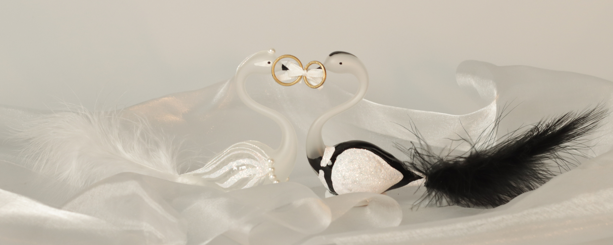 Svatební ozdoby - svatební labutí páry