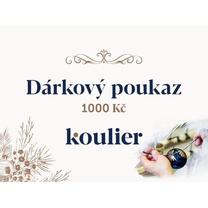 Dárkový poukaz na 1000 Kč