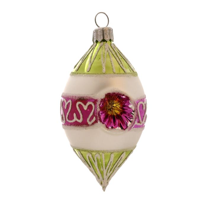 Skleněné vánoční ozdoby Retro - Olivy 12 ks