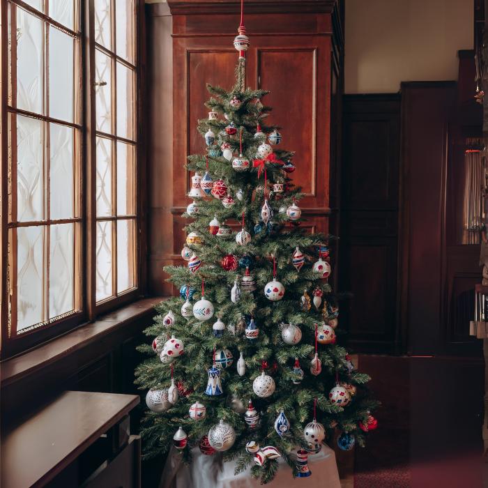 Skleněné vánoční ozdoby Domovina - Housle, 4 ks