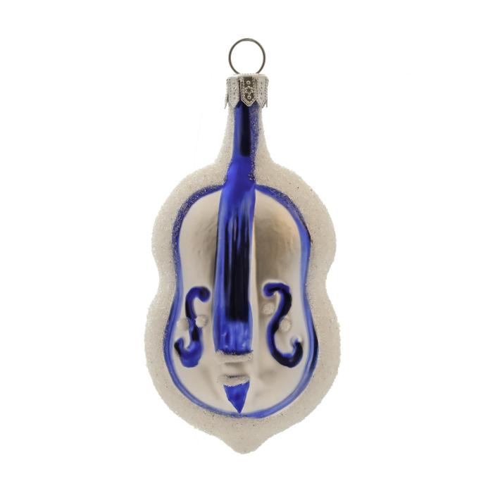 Skleněné vánoční ozdoby Domovina - Housle, 4 ks