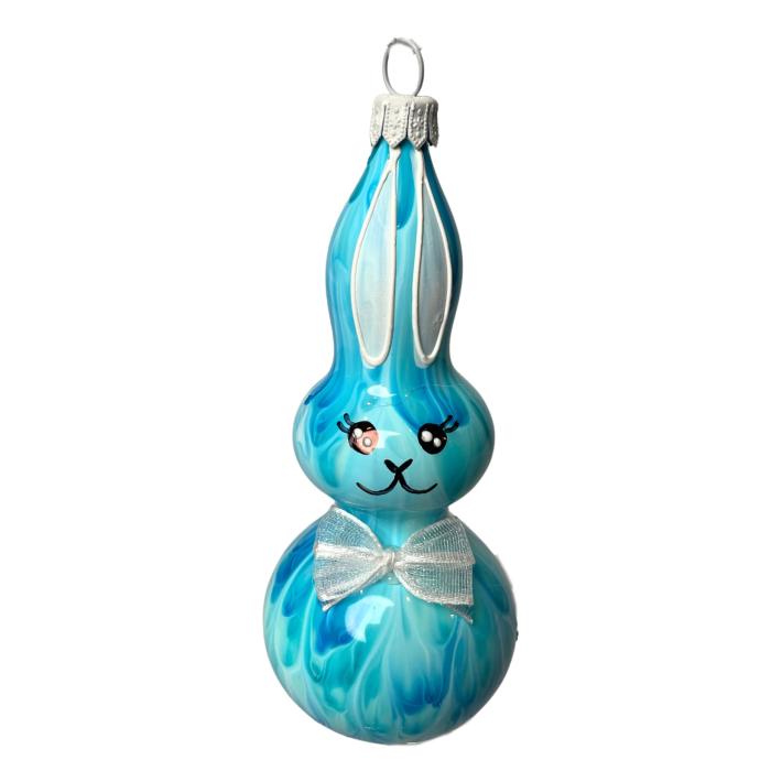 Skleněné ozdoby - Jarní komplet Zajíčci vysocí, 3 ks