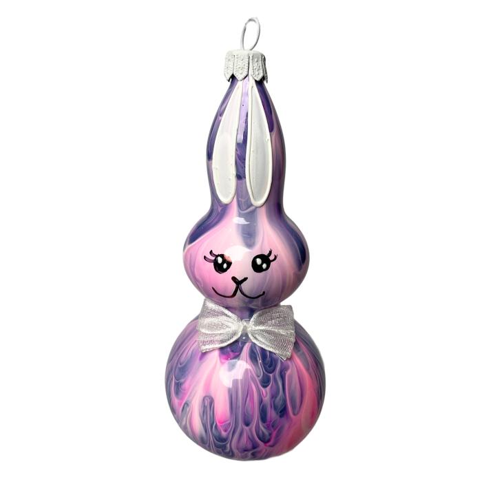 Skleněné ozdoby - Jarní komplet Zajíčci vysocí, 3 ks