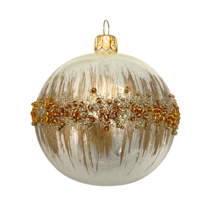 Skleněné vánoční ozdoby Tichá noc - Zářící obloha, 4 ks
