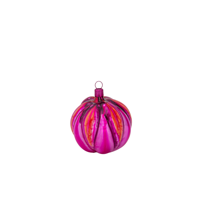 Skleněné vánoční ozdoby basic Magenta - Magenta Poupata, 4 ks