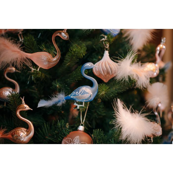 Ozdobený vánoční stromeček - Červánkový (cca 175 cm)
