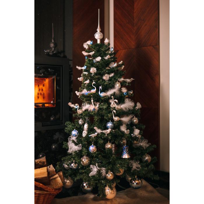 Ozdobený vánoční stromeček - Svatební (cca 110 cm)