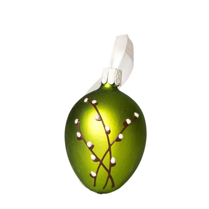 Skleněné ozdoby - Jarní komplet vajíčka Kočičky, 4 ks