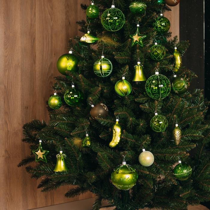 Skleněné vánoční ozdoby basic Moss - Moss koule matné, 4 ks